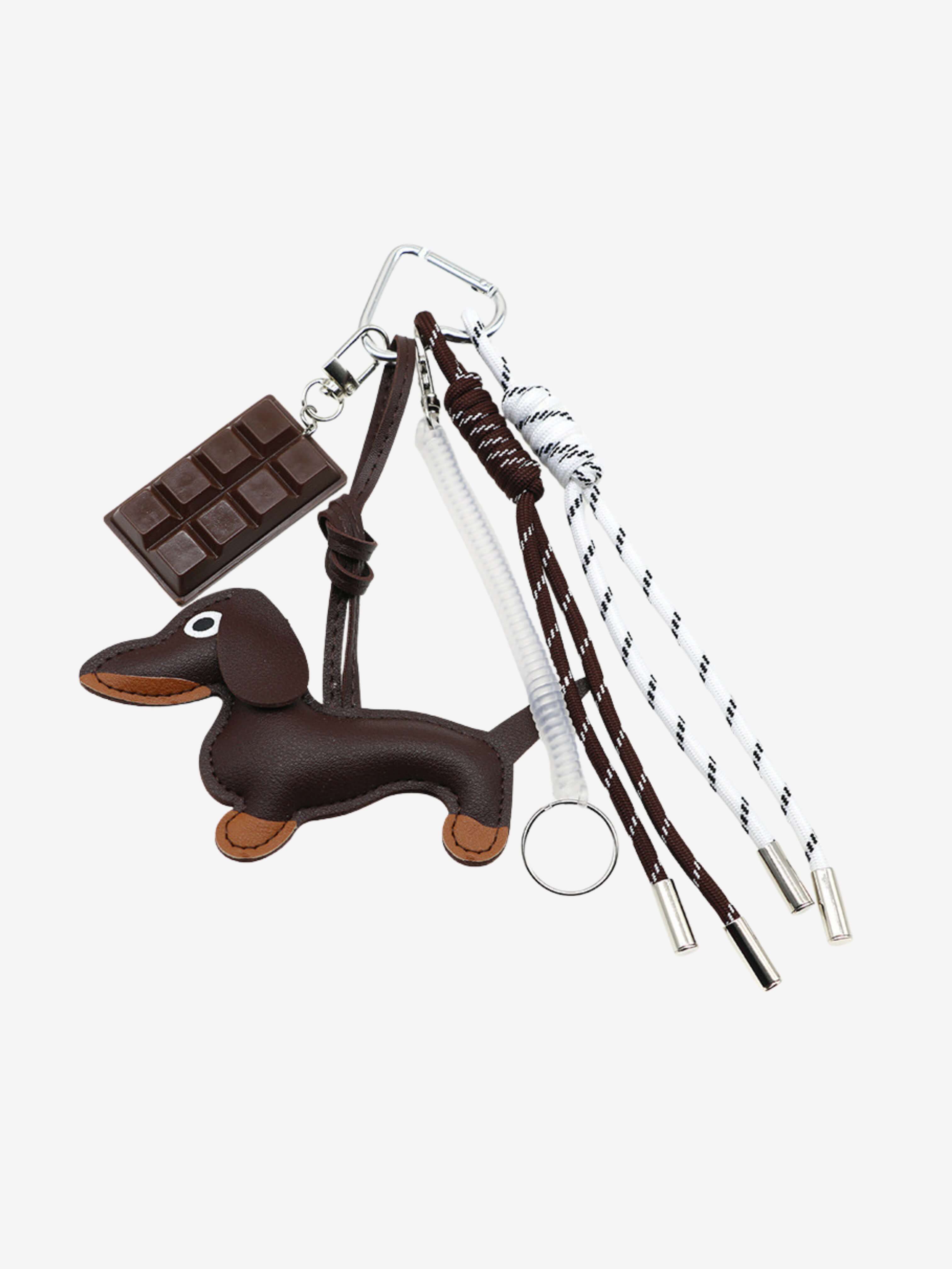 Chocolate &amp; Puppy Bag Charm